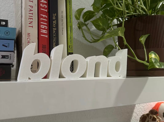 Blond Shelf Decor